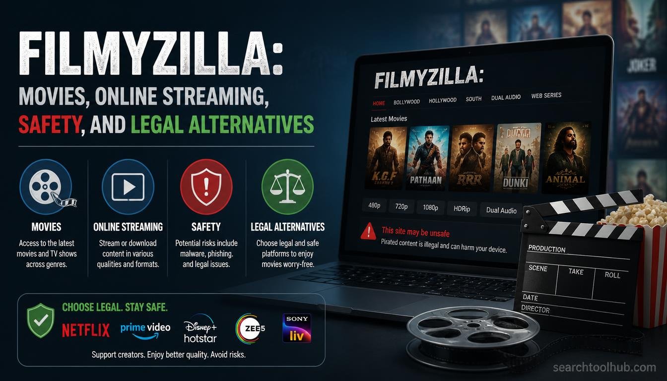Filmyzilla: Movies, Online Streaming, Safety, and Legal Alternatives