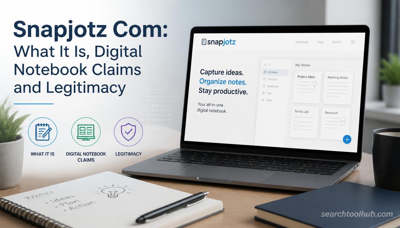 Snapjotz Com: What It Is, Digital Notebook Claims and Legitimacy